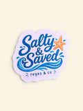 Salty & Saved Sticker